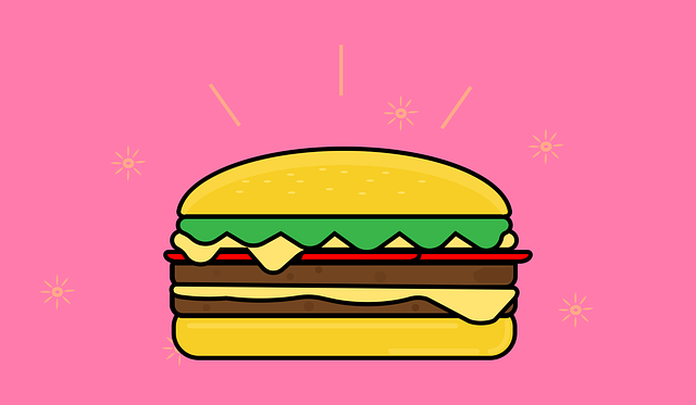 Descărcare gratuită Burger Food Yummy - Grafică vectorială gratuită pe Pixabay ilustrație gratuită pentru a fi editată cu editorul de imagini online gratuit GIMP