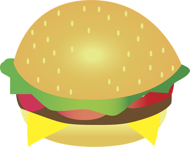 Free download Burger Meat Vegetables Fast -  free illustration to be edited with GIMP free online image editor