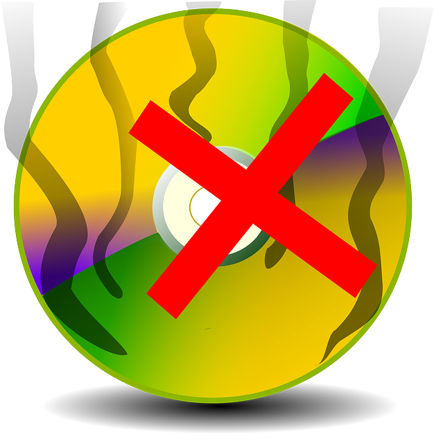 Free download Burn A Disc Canelled Damaged - Free vector graphic on Pixabay free illustration to be edited with GIMP free online image editor