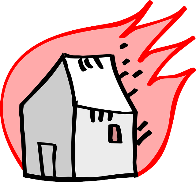 Free download Burning Fire House - Free vector graphic on Pixabay free illustration to be edited with GIMP free online image editor