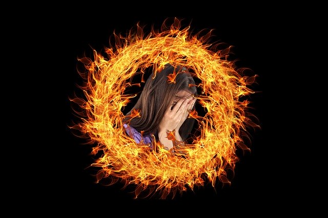 Kostenloser Download Burnout Woman Burn kostenlose Illustration zur Bearbeitung mit GIMP Online-Bildbearbeitung