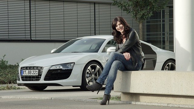 Free download business woman audi r8 v10 free picture to be edited with GIMP free online image editor