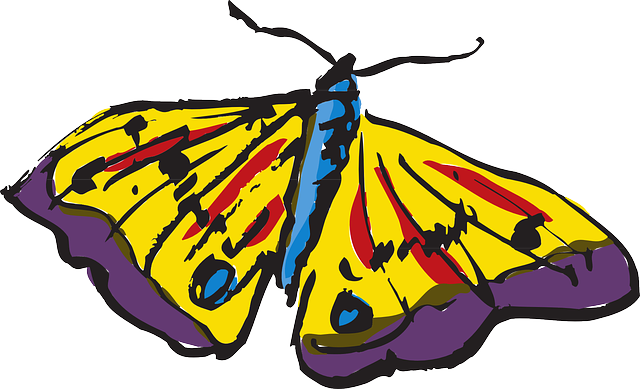 Free download Butterfly Colorful Wings - Free vector graphic on Pixabay free illustration to be edited with GIMP free online image editor