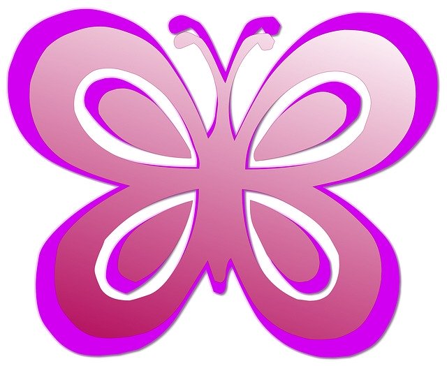 Free download Butterfly Pink Cute -  free illustration to be edited with GIMP free online image editor