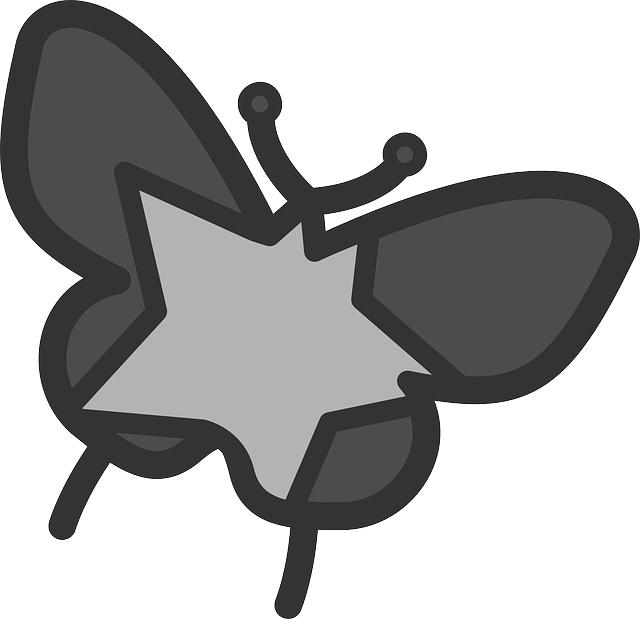 Free download Butterfly Star Moth - Free vector graphic on Pixabay free illustration to be edited with GIMP free online image editor