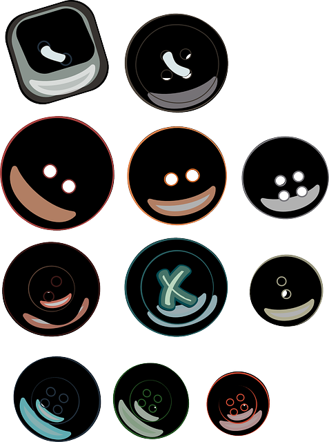 Free download Buttons Knobs Black - Free vector graphic on Pixabay free illustration to be edited with GIMP free online image editor