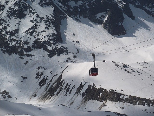 Free download Cable Car Mont Blanc Alps -  free photo or picture to be edited with GIMP online image editor