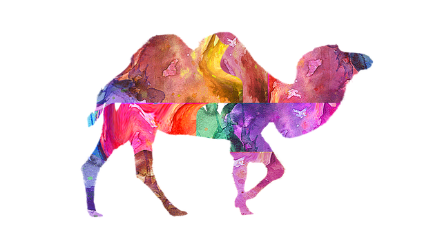 Free download Camel Colorful Painted -  free illustration to be edited with GIMP free online image editor