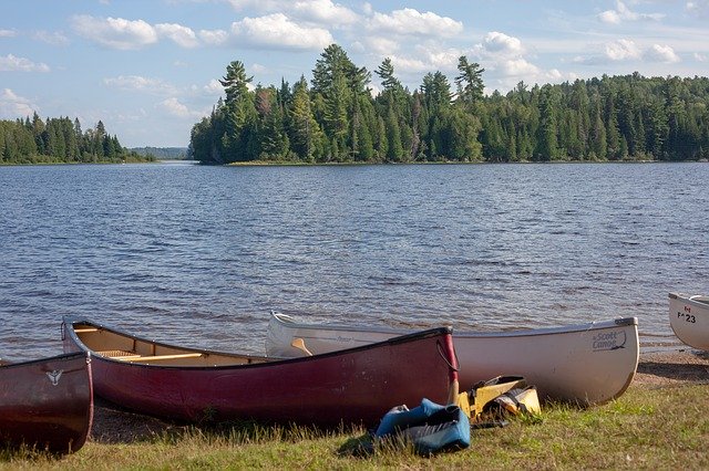 Free download Canada Canoeing Nature -  free photo or picture to be edited with GIMP online image editor