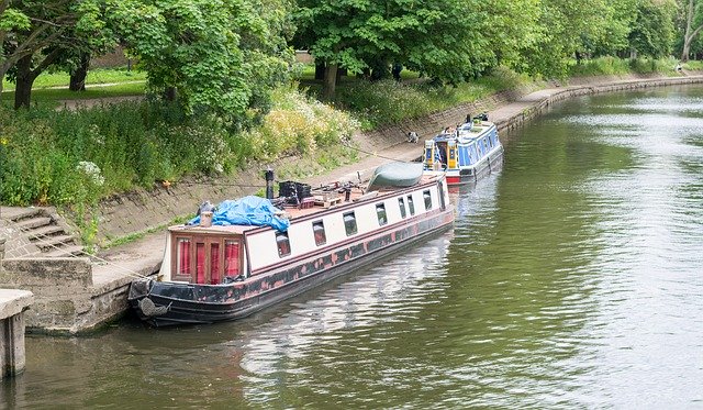 Free download Canal Boat Water -  free photo or picture to be edited with GIMP online image editor