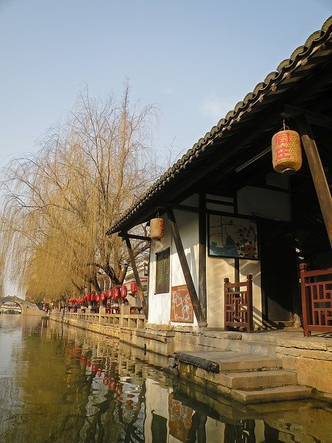 Free download Canal Waterway China Chinese -  free photo or picture to be edited with GIMP online image editor