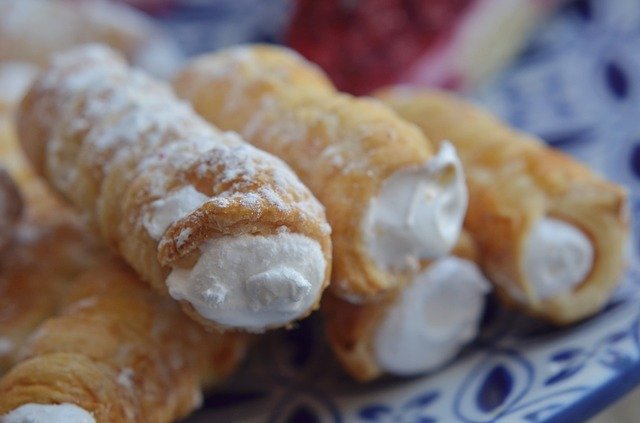 Free download Cannolis Dessert Sweetness -  free photo or picture to be edited with GIMP online image editor