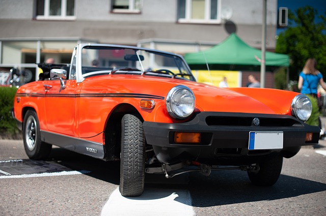 Free download car cabriolet red mg auto vintage free picture to be edited with GIMP free online image editor