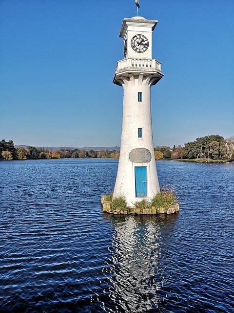 Free download Cardiff Roath Park Lake Lighthouse -  free photo or picture to be edited with GIMP online image editor