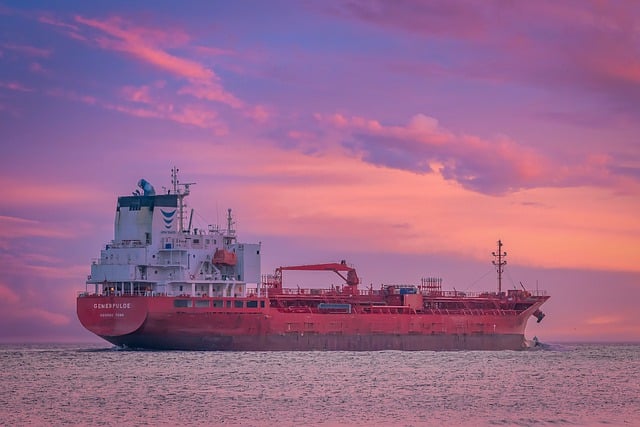 Free download cargo ship sunset sea ship ocean free picture to be edited with GIMP free online image editor