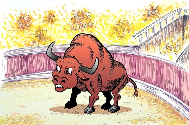 Muat turun percuma Cartoon Illustration Bull - ilustrasi percuma untuk diedit dengan editor imej dalam talian percuma GIMP