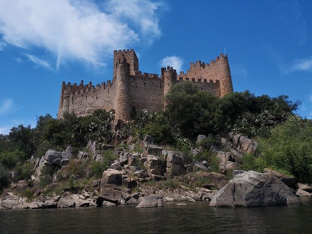 Free download Castelo De Almourol Portugal Rio -  free photo or picture to be edited with GIMP online image editor