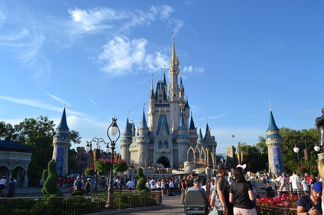 Free download Castle Disney Orlando -  free photo or picture to be edited with GIMP online image editor