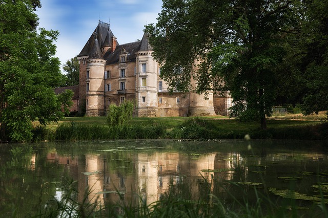 Free download castle moat trees historical site free picture to be edited with GIMP free online image editor