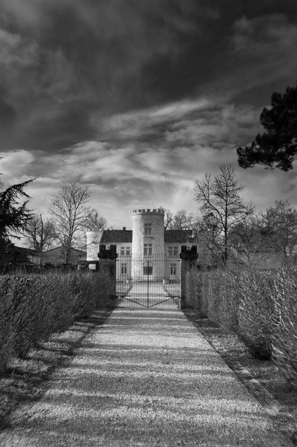 Free download Castle Monochrome Picture -  free photo or picture to be edited with GIMP online image editor