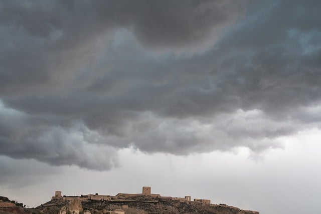 Free download castle storm clouds weather nature free picture to be edited with GIMP free online image editor