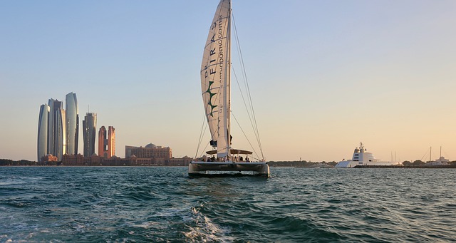 Free download catamaran abu dhabi sailing boat free picture to be edited with GIMP free online image editor