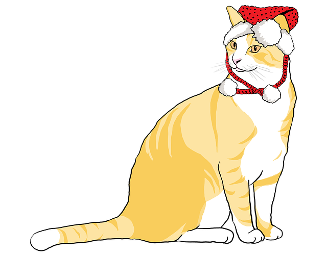 Free download Cat Christmas Animal -  free illustration to be edited with GIMP free online image editor