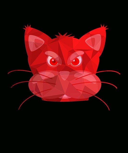 Free download Cat Moustaches Ears Red -  free illustration to be edited with GIMP free online image editor