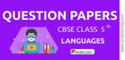 Free download CBSE Class 5 Languages Question Papers free photo or picture to be edited with GIMP online image editor