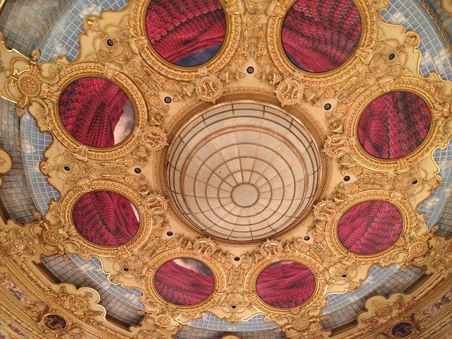 Free download Ceiling Liceu Opera -  free illustration to be edited with GIMP free online image editor