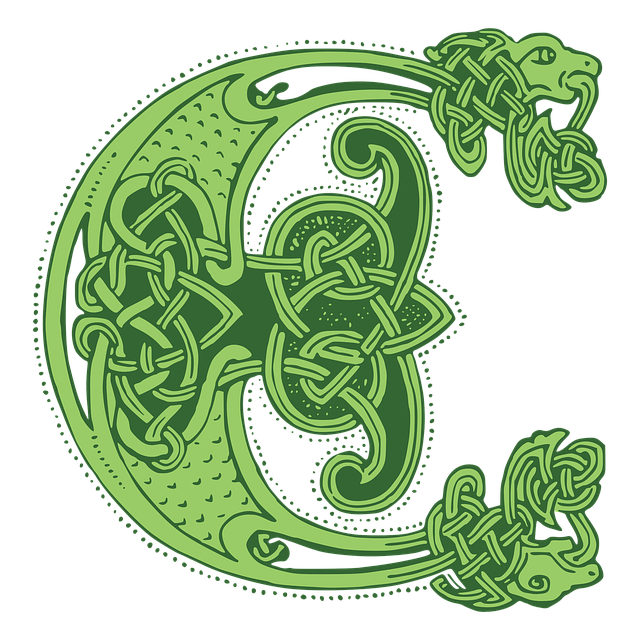 Descarga gratuita Celtic Knot Letter - ilustración gratuita para ser editada con GIMP editor de imágenes en línea gratuito