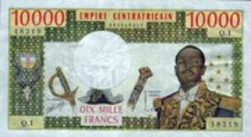 Free download Central Africa Empires Emperor Jean-Bedel Bokassa Banknotes & Coins free photo or picture to be edited with GIMP online image editor