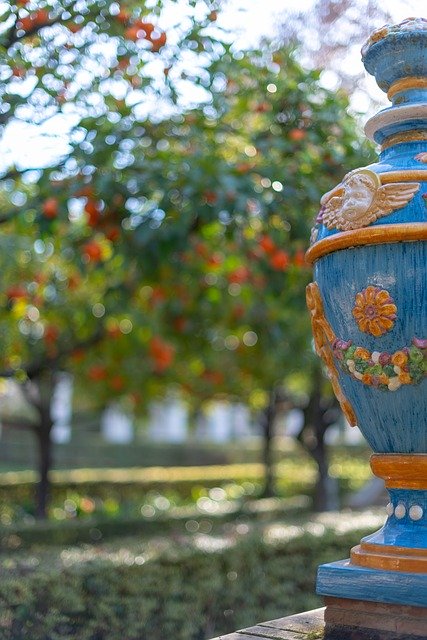 Free download Ceramic Urn Park -  free photo or picture to be edited with GIMP online image editor