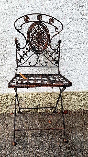 Free download Chair Metal Garden -  free free photo or picture to be edited with GIMP online image editor