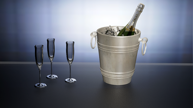 Free download Champagne Sparkling Wine 3D Still -  free illustration to be edited with GIMP free online image editor