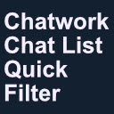 Chatwork Chat List Quick Filter  screen for extension Chrome web store in OffiDocs Chromium