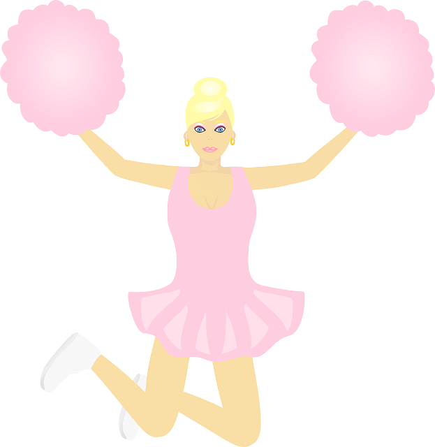 Free download Cheer Cheerleader Jump - Free vector graphic on Pixabay free illustration to be edited with GIMP free online image editor