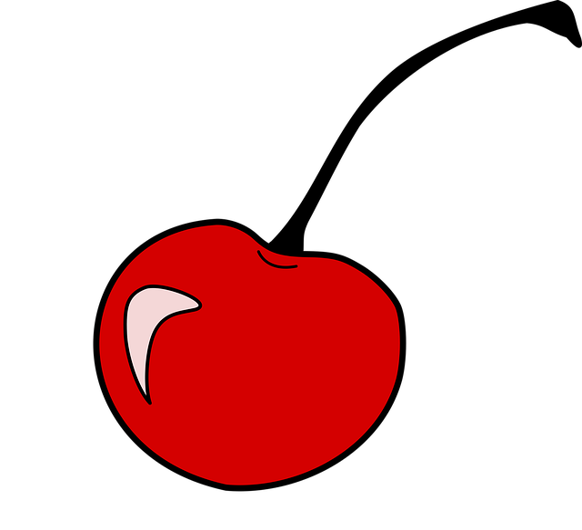 Free download Cherry Single Red - Free vector graphic on Pixabay free illustration to be edited with GIMP free online image editor