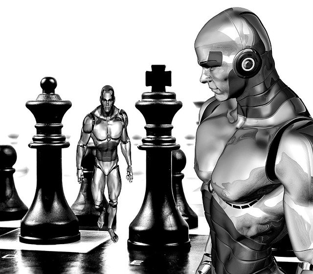 Free download Chess Cyborg Robot -  free illustration to be edited with GIMP free online image editor