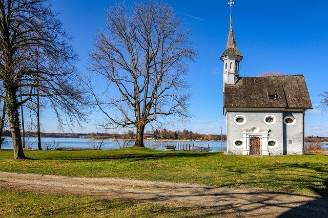 Free download Chiemsee Lake Church -  free photo or picture to be edited with GIMP online image editor