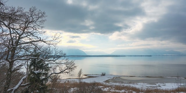 Free download chiemsee mountains winter snow free picture to be edited with GIMP free online image editor