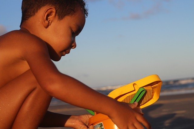 Free download Child Beach Sand -  free photo or picture to be edited with GIMP online image editor