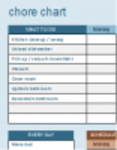 Free download Chore Chart DOC, XLS or PPT template free to be edited with LibreOffice online or OpenOffice Desktop online