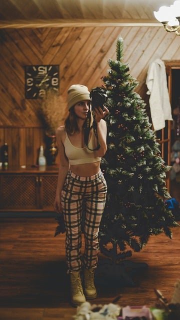 Free download christmas aesthetic woman free picture to be edited with GIMP free online image editor