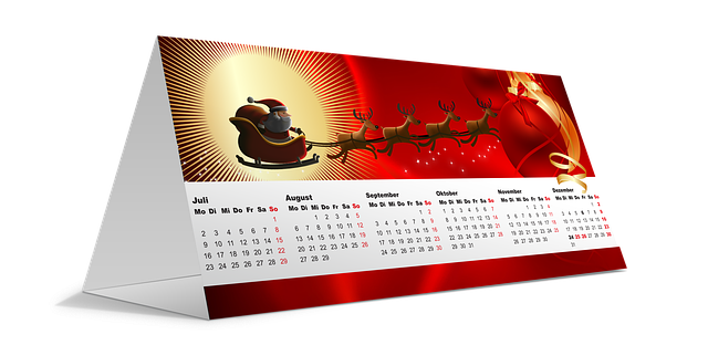Free download Christmas Calendar December -  free illustration to be edited with GIMP free online image editor