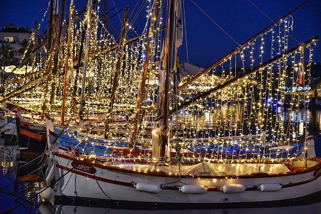 Free download christmas decoration boat light free picture to be edited with GIMP free online image editor