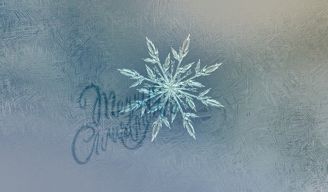 Free download Christmas Ice Crystal Snowflake -  free illustration to be edited with GIMP free online image editor