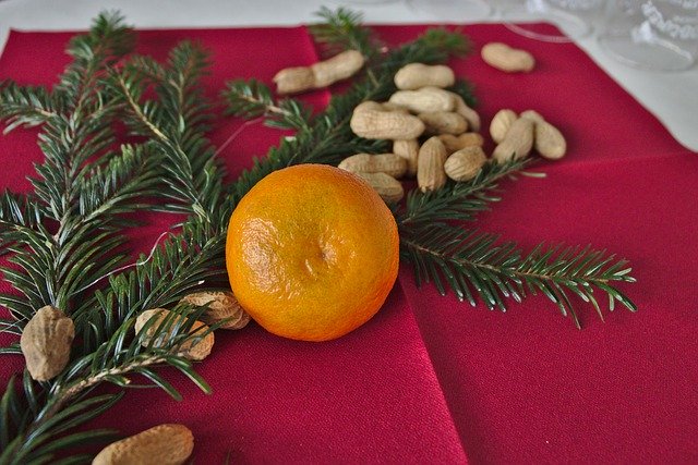 Free download Christmas Mandarin Decoration -  free photo or picture to be edited with GIMP online image editor