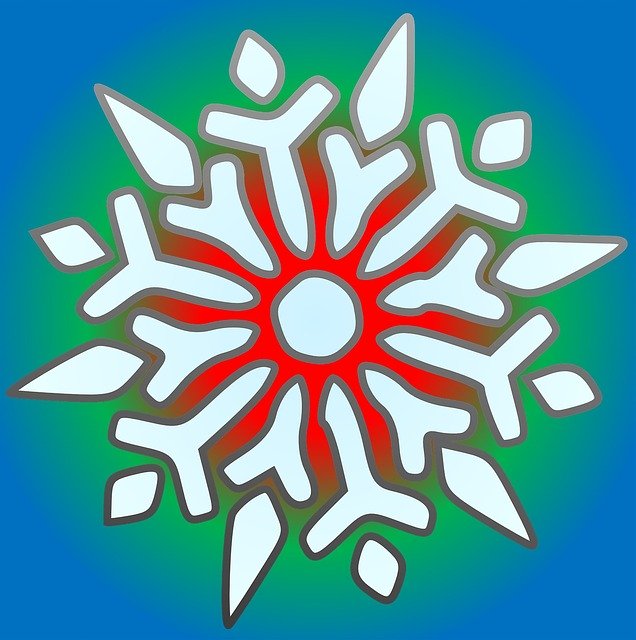 Free download Christmas Snowflake Red -  free illustration to be edited with GIMP free online image editor