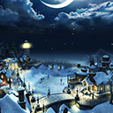 Christmas warm street and house theme  screen for extension Chrome web store in OffiDocs Chromium